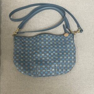 Clare V Blue and Gray Petit Moyen